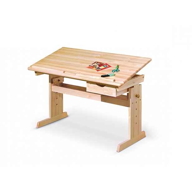Dětský psací stůl JULIA, lakovaná borovice