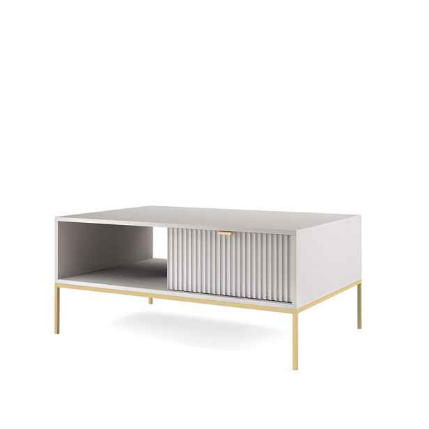 MASSENO KONFERENČNÍ STOLEK STELLARE, 104/46/68 cm, šedý