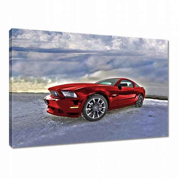 Obraz 100x70 Červený Ford Mustang
