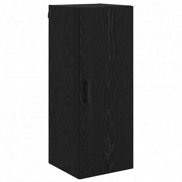 vidaXL Nástěnná skříňka Černý dub 34,5 x 34 x 90 cm Kompozitní dřevo