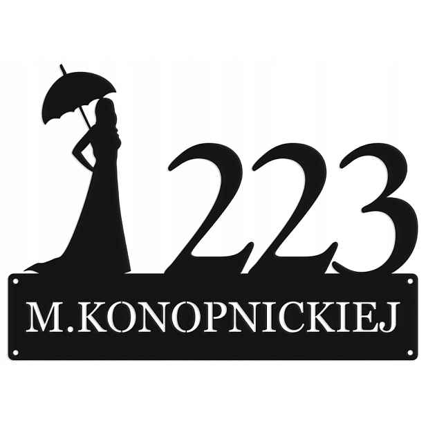 Číslo Na Dům 48cm Tabule Adresa Ocel 2mm Grafika 29