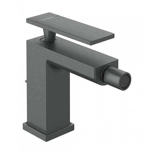 Hansgrohe Tecturis E - Bidetová baterie s výpustí, EcoSmart, kartáčovaný černý chrom 73200340