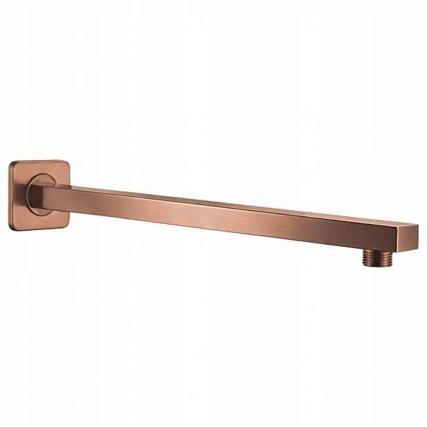 Kwadratowe ramię do deszczownicy Rea JS-9022BRG miedź szczotkowana 40 cm