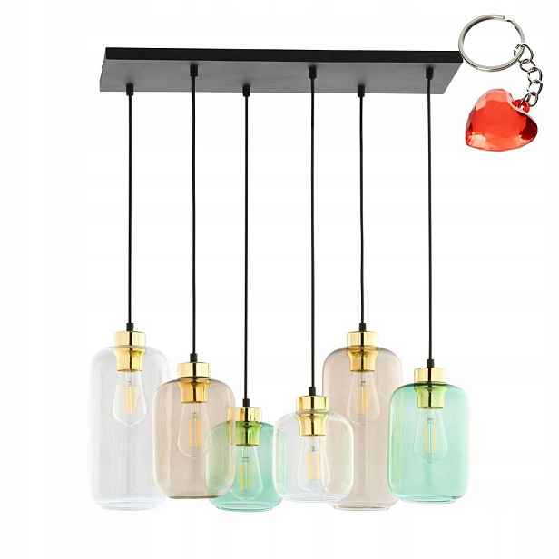 Závěsná Stropní Svítidlo Marco Zwis Lustr 6xE27 Kovové stínítko Tk Lighting