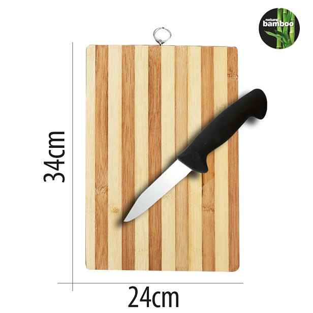 Bamboo BD34 Bambusová krájecí deska, 34 x 24 cm