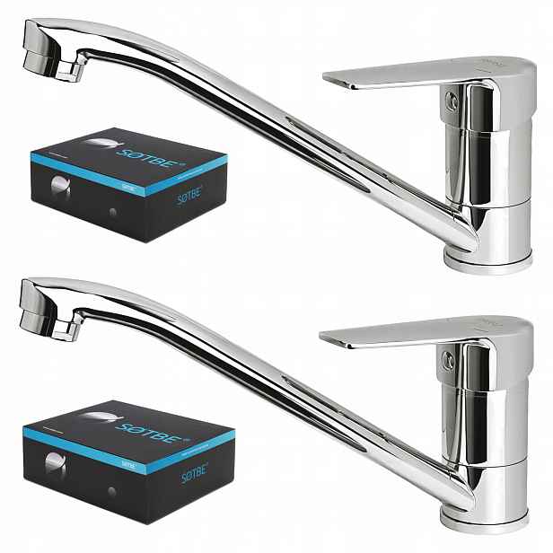 Kuchyňská dřezová baterie do dřezu stojící, pohyblivý vývod, chrom