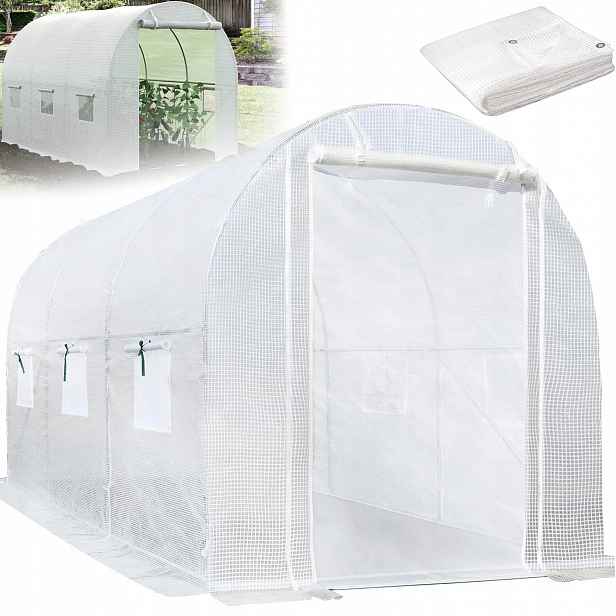 Plachta na fóliový tunel 3x2 m s ventilací a 15 cm okrajem k zemi