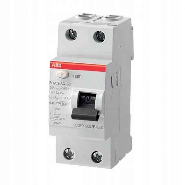 Abb FH202 AC-25/0.03 Proudový spínač 2P Ac typ 30 mA
