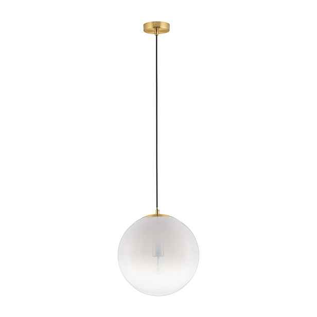 Bílé/ve zlaté barvě skleněné závěsné svítidlo ø 30 cm Vita – Nova Luce