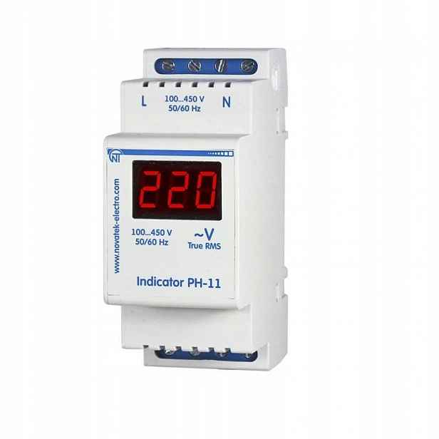 Jednofázový digitální indikátor napětí PH-11 Novatek Elektro
