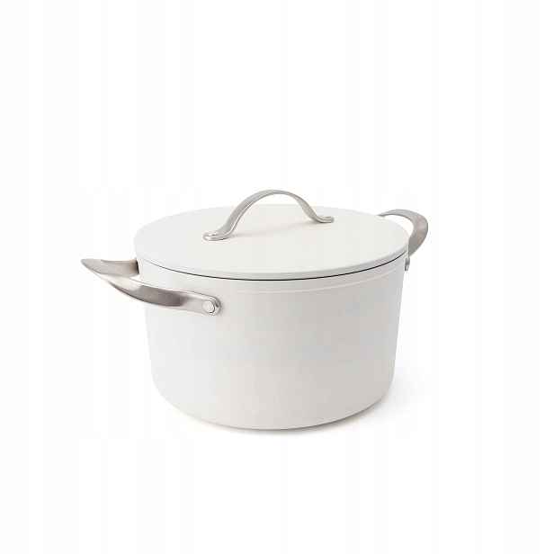 Elmich Nepřilnavý keramický hrnec Zen Ø 24 cm (5,5 l) krémově bílá