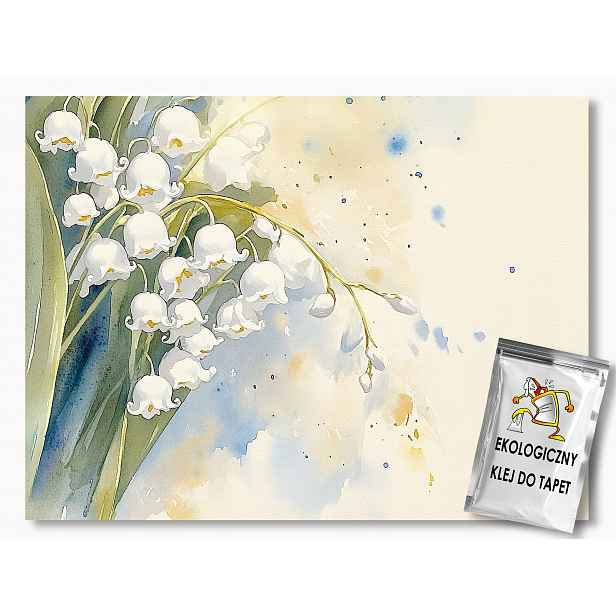 Fototapeta Flizelina Akvarel Příroda Květiny Konvalinky Jaro 254x184 130g