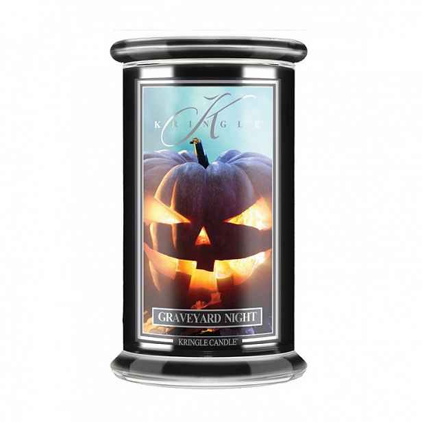 Graveyard Night Kringle Candle velká svíčka se 2 knoty 624g, Halloweenská edice