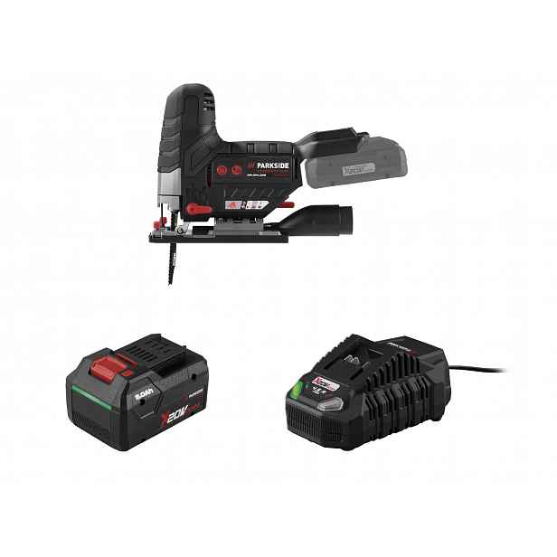 Parkside Performance® Aku přímočará pila Psspa 20-Li F4, Smart 8 Ah
