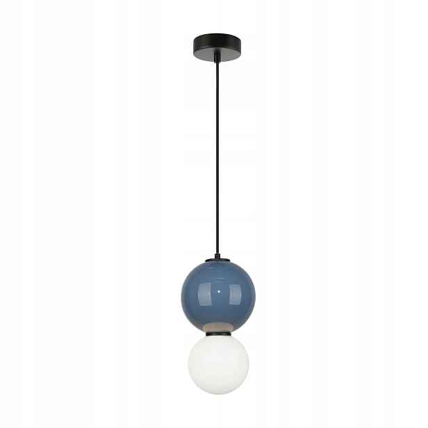 Závěsná lampa Italux Pieve Led 5W modro-bílá Ø 15 cm IP20