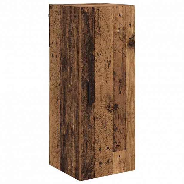 vidaXL Nástěnná skříňka Staré dřevo 34,5 x 34 x 90 cm Kompozitní dřevo