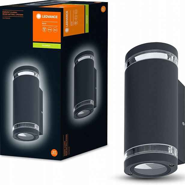 Fasádní nástěnná venkovní zahradní lampa 2xGU10 Led Ledvance