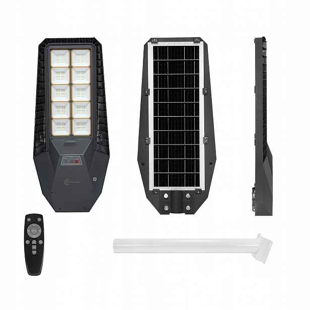 Solární lampa pouliční Led lampa odolná IP65 200W senzor pohybu ovladač