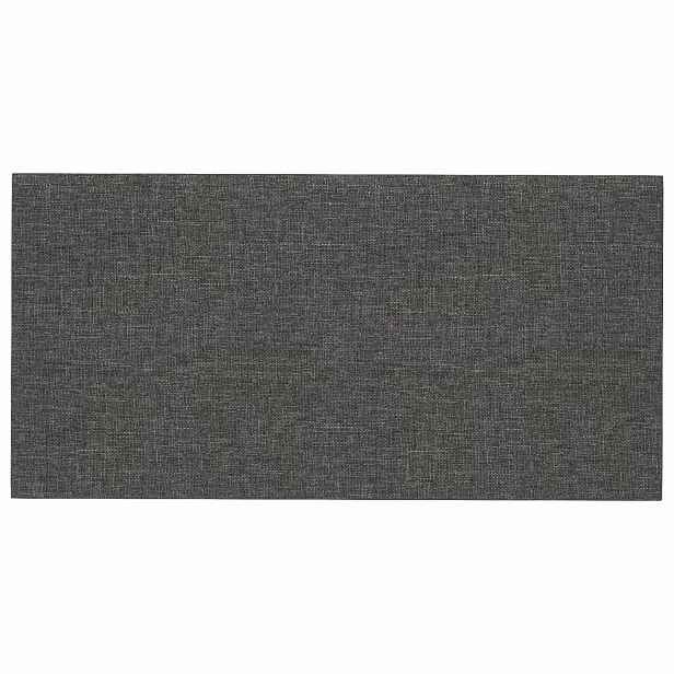 vidaXL Nástěnný čelník 12 ks 60 x 30 cm Tmavě šedá textil