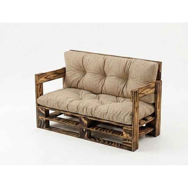 Dřevěná lavice Sofa 120 x 60 cm|Dřevěný nábytek do zahrady|Sedací souprava na balkon