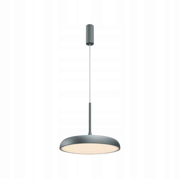 Klasické závěsné svítidlo šedé barvy do obýváku, kuchyně, nad ostrůvek 40 cm Led Maytoni