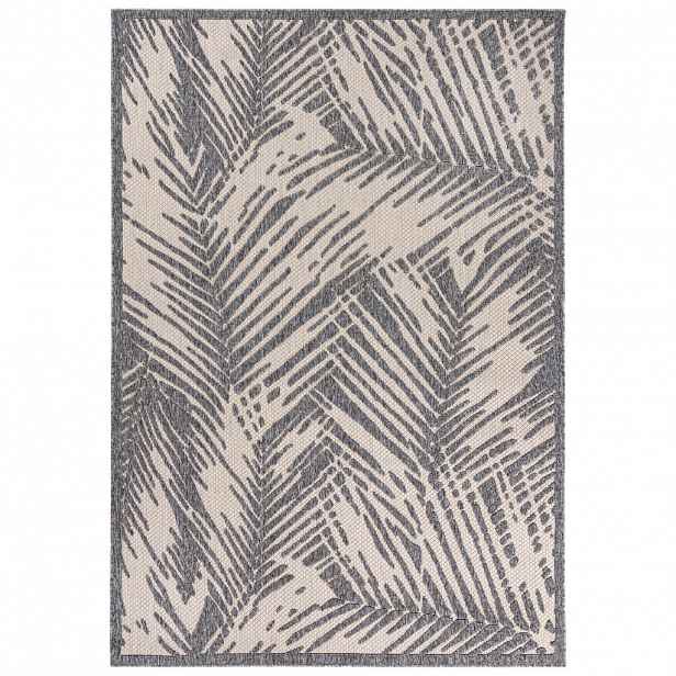 Mazovia KOBEREC béžový motiv rostliny listy - 80 x 150 cm