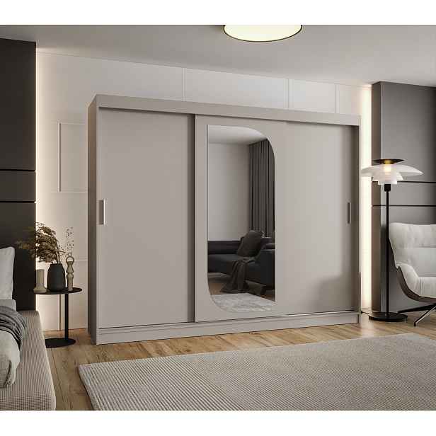 Šatní skříň Abi Lucy Rozměry: 250 cm, Barva korpusu + barva dveří: Kašmír + Kašmír