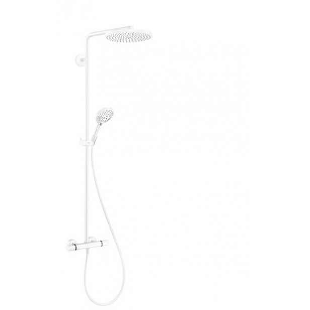 Sprchový systém Hansgrohe Raindance S s termostatickou baterií matná bílá 28825700