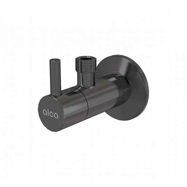 Alca - Rohový ventil s filtrem, matný kartáčovaný gun metal ARV001-GM-B