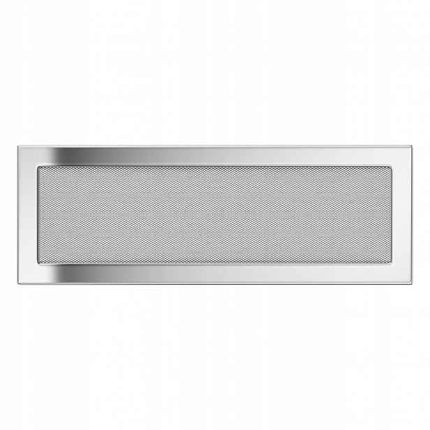 Ventilační krbová mřížka 17x49 niklovaná