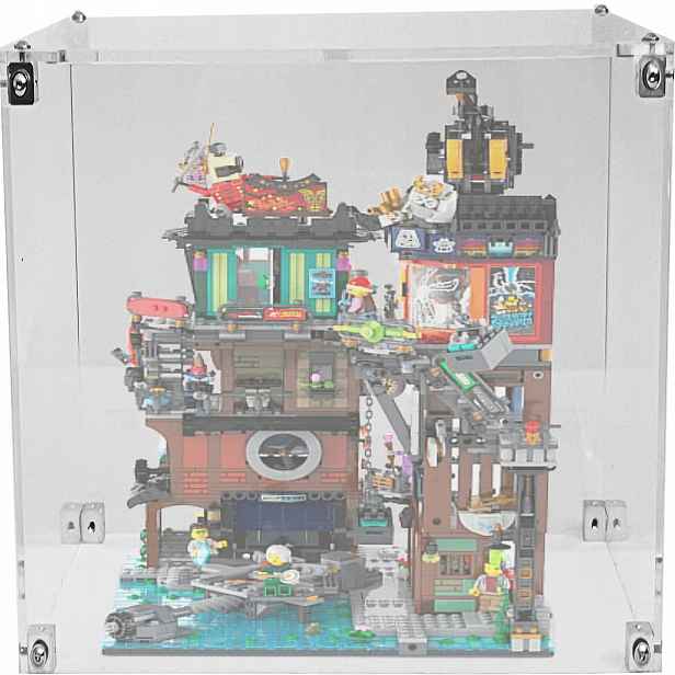 Vitrína Drewlandia pro stavebnici Lego 71837 Ninjago – Dílna ve městě
