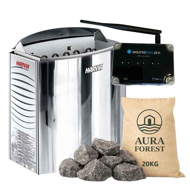 Kamna do sauny Harvia Vega BC90E 9 kW ovladač WiFi BleBox kameny 20 kg