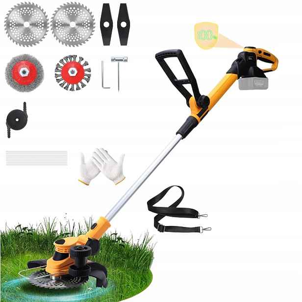 Křovinořez na trávy 21 V 750 W s kartáčem na plevel