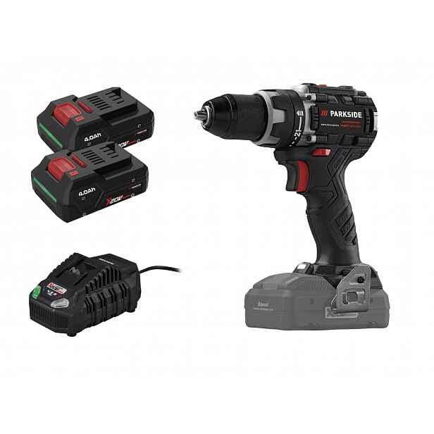 Parkside Performance® Aku vrtací šroubovák Pabsp 20 Li C4, 2x Smart 4 Ah
