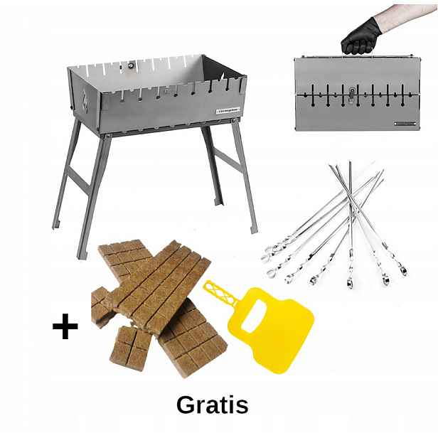 Sada Mangal Grill Kufr na 8 špízů 8 špízů Bonus