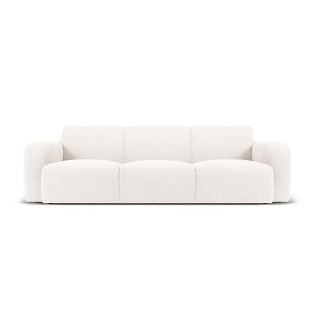 Bílá pohovka z textilie bouclé 235 cm Molino – Micadoni Home
