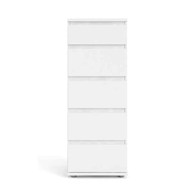 Bílá vysoká komoda 40x107 cm Nova – Tvilum