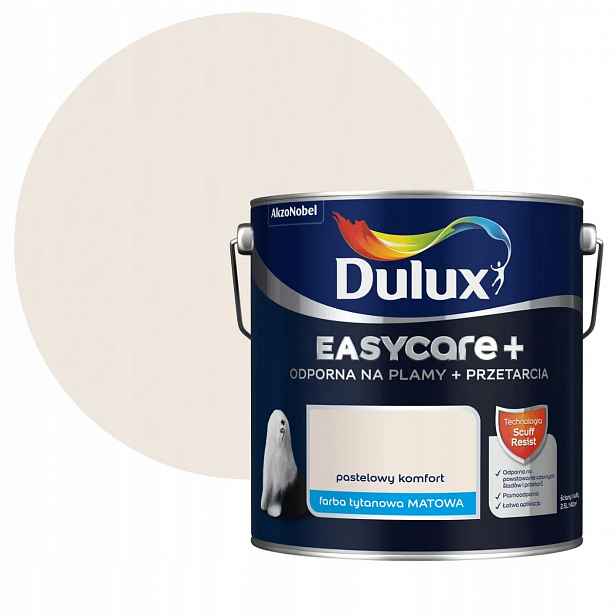 Dulux EasyCare Plus 2,5L Pastelový Komfort