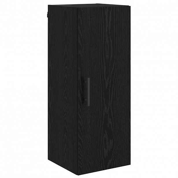 vidaXL Nástěnná skříňka Černý dub 34,5 x 34 x 90 cm Kompozitní dřevo