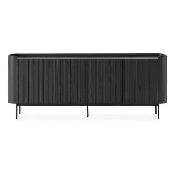 Černá komoda 200x80x40 cm Willa – MOME