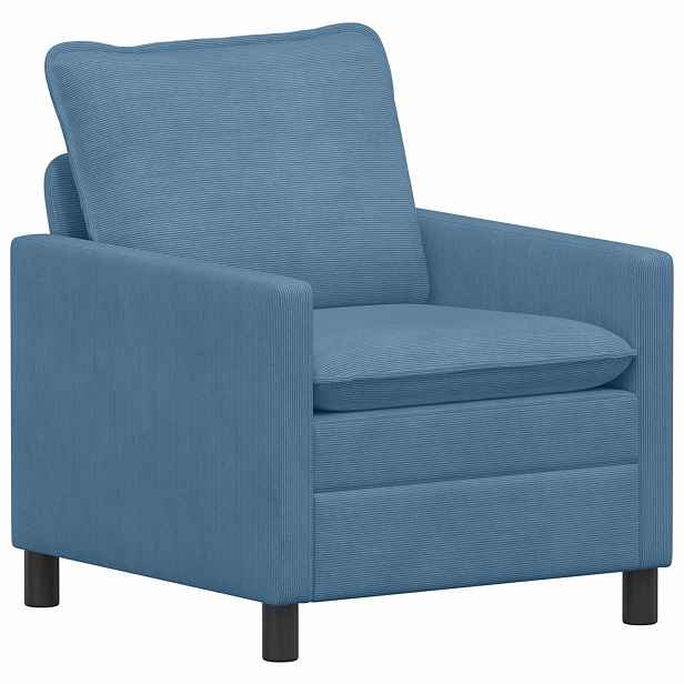 vidaXL Pohovka Modrá 76 x 81 x 87,5 cm Textil
