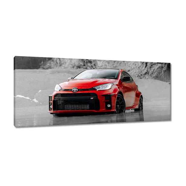 Obrazy 100x40 Červená Toyota Bw