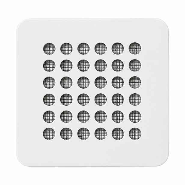 Ventilační Mřížka Kovová Fi 150 170x170 Bílá