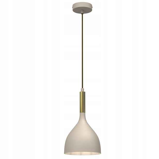 Laminex Závěsná lampa Noak 1xE27 15W béžová/zlatý lesk, kov
