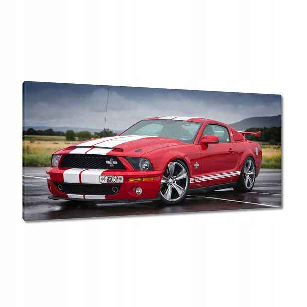 Obrazy 115x55 Červený Ford Mustang Usa