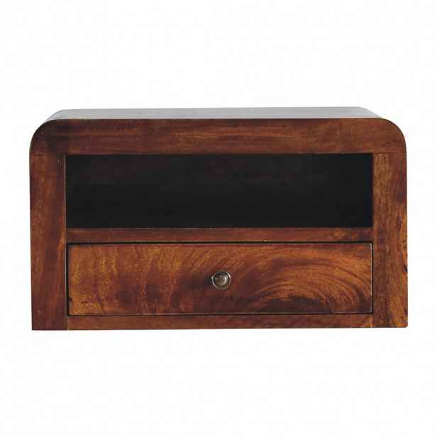 Artisan Furniture KONSOLOVÝ STŮL v kaštanovém provedení, 2 zásuvky, 1 otevřená přihrádka, nohy v severském stylu, hnědý