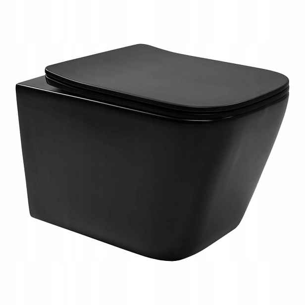 Miska Wc Rea Julio Rimless Black Matt