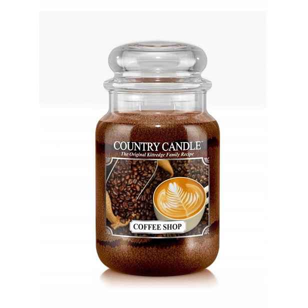 Coffee Shop Country Candle – velká vonná svíčka se dvěma knoty (652 g)