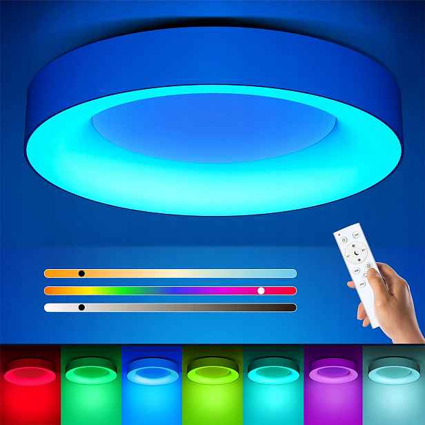 Stropní svítidlo Matane Smart Rgb 24W stmívatelná Led 3000 K-6500K bílá 28 cm