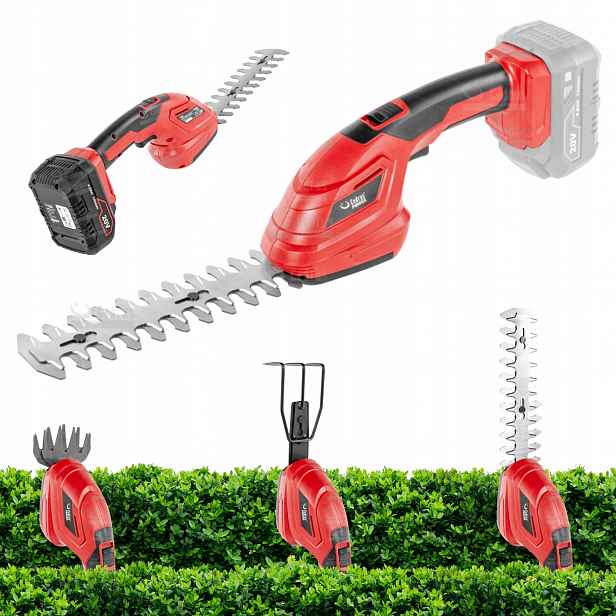 Akumulátorové nůžky na trávy a živý plot Cedrus GS100Li 3v1 20V